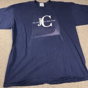 Jesus 1996 Men’s T-shirt Vintage JC Blue XL